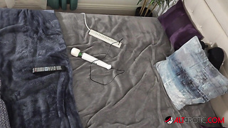 Curvy brown-haired is anxious for a tough man rod