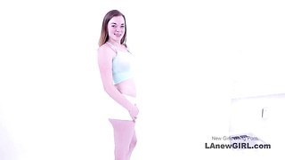 Torrid Teenage Cockslut gets Taut Muff Nailed Manmeat Deepthroating Casting