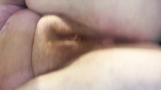 Massive bitch drains her bootie with her cork