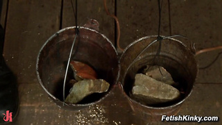 Amateur Mega-slut Corded Tied like a hog Ejaculation