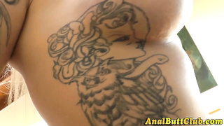 Tarts bigass faux-cock plowed