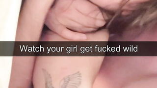 nineteen yr senior Teenie Cuckold on BOYFRIEND in School dormitory, Snapchat Compilation