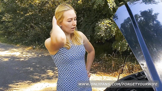 Helped the Blond Fix the Truck and Boned Her