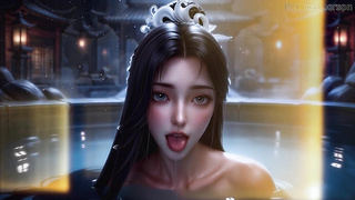 Song Yu, oral pleasure bang-out, bj foray, Jism on face, Rear end Fashion, Drink, Blow-job facial cumshot orgy,ASMR Generated AI