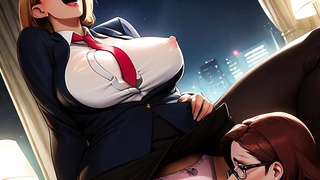 Lactating MUMMIES with Good-sized Innate Bosoms can't seem to keep their melons put away at work.