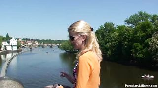 Euro amateurs plumbing in nature