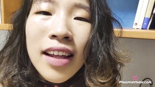 Asian lil slave Enjoys Assets Writing and being Unveiled