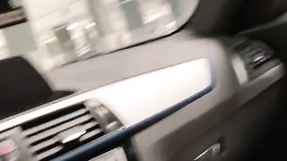 OMG so Risky! Finger-Tickled my Taut Twat to Climax in Public Parking Garage