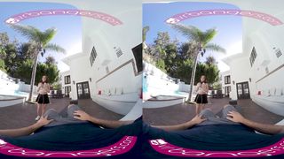 VRBangers-Mischievous Breezy Karter Foxx Undress Dance and Nailed Firm by the Pool VR