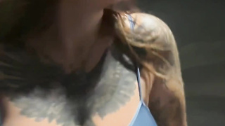 Sloppy dump sesh in a mall parking bunch — so risky and raw