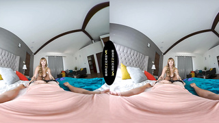 BRAZZERS VR - Angel Youngs Gargles Your Rock hard Lollipop After You Shoot Your Meaty Fountain On Her Face