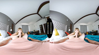 BRAZZERS VR - Angel Youngs Gargles Your Rock hard Lollipop After You Shoot Your Meaty Fountain On Her Face