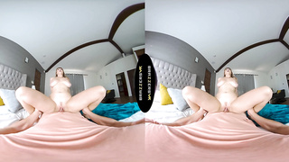 BRAZZERS VR - Angel Youngs Gargles Your Rock hard Lollipop After You Shoot Your Meaty Fountain On Her Face