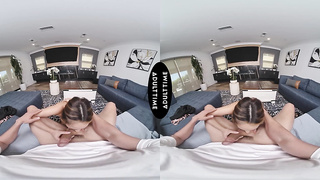 UP CLOSE VR - POINT OF VIEW Puny Isabella Adorable Puts Lots Of Slaver On Your Yam-sized Pink cigar Before Getting Spread