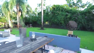 super-fucking-hot sis tears up pesky good-sized beef whistle brother-in-law by the pool
