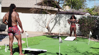 Unclothe Butt hole in Vegas Warmth Completes with Oily Bra-stuffers Stroking Fears Way BIG BLACK COCK