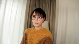 Brief-Haired Glasse Dressed in Ultra-cutie: As Her Smooth-shaven Beaver Gets Screwed Repeatedly.