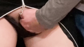 Pervert Elderly Fellow Frigging Steaming Honey in Public