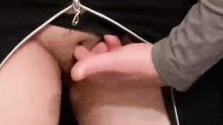 Pervert Elderly Fellow Frigging Steaming Honey in Public