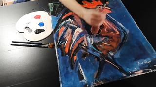 Crazy Artist Meatpipe Rubdown Money-shot