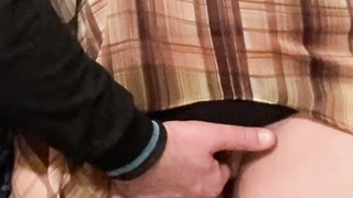 Unusual Crank Went Too Far Finger-tickled Torrid Mif Cunny in Subway