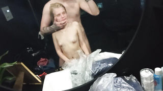 legal Yo Teenie First-ever Time Shag in a Mall Lil' Skiny College girl