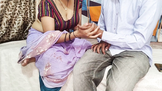 Super-sexy Freshly Married Bhabhi firm screw with devar, desi nubile nymph hindi audio hook-up in doggy style-fashion