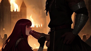 Big-titted White Medieval Maidens Get BIG BLACK COCK'd