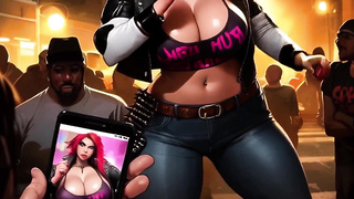 Huge-titted Cocksluts Get Slurped and Nailed in the Mosh Pit