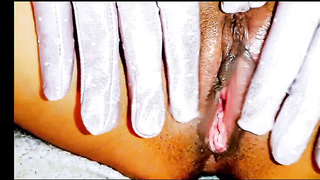 Bella Khalifa Broad Opens Her Pinkish Monstrous Slit Catapults Massive Phat Cucumber And Wank