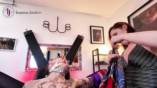 Sensuous Scarf Restrain bondage and Jerk Off Instructions