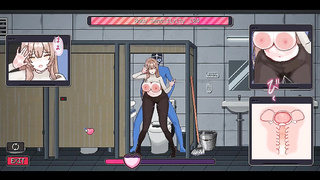 Big-titted Supermarket Clerk Adult Rendezvous - Pixel Anime porn Game Sequences