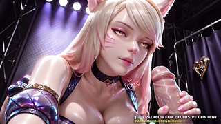 3 DIMENSIONAL Toon : League of Legends - Ahri Hj Missionary Plumb Uncensored Manga porn