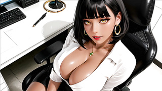 Dark Woman Overtime Internal cumshot - Ai Generated