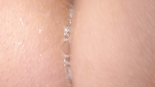 Cooch splooge discharge after cuming with trio playthings: lovesense, jewel cockblower, my finger in the donk