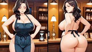 Mischievous Dominican COUGAR Hairdresser Gives Her Humid Honeypot to Customer - Uncensored Manga porn - Ai