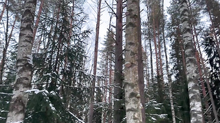 Sizzling ass fucking lovemaking after a walk in the woods.