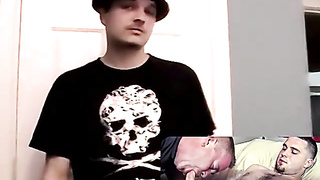 JoeSchmoeXXX.com - Humungous dicked twink strokes off rigid and vigorously with mighty drains