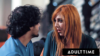 ADULT TIME - Jumpy Teenage Doesn't Pull Out Of His COUGAR Medic Lauren Phillips During Sensuous Pummel