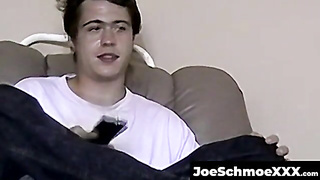 JoeSchmoeXXX.com - Luxurious white dude taunts his flawless figure with lust