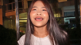 Lovely Thai teenage picked up by two white boys