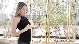 Ideal ash-blonde loves it harsh in her facehole and arse