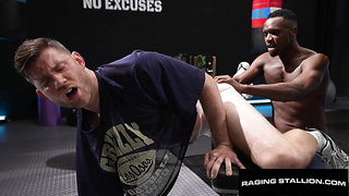 Uncontrollable Stallion - Sweat-soaked Boy Rides Furry Jock