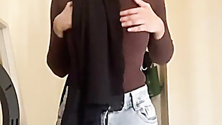 Hijab Hitam Kirim Vid Buat Pacar