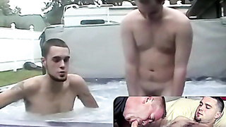 JoeSchmoeXXX.com - I let my hetero stepbro pulverize my bootie after a steaming bath dt with awakening
