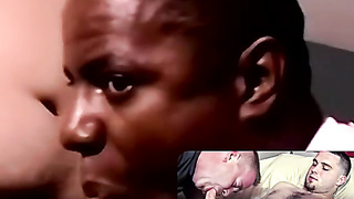 JoeSchmoeXXX.com - Black boy deep throated my pecker for the first-ever time and revved me on with surprise