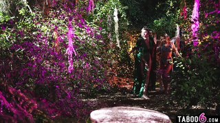 Futa hybrid elves drill a lost backpacker