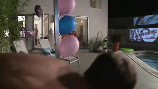 19-Yr Senior Sandy-haired With A Bald Muff Gets Banged And Tongues Spunk