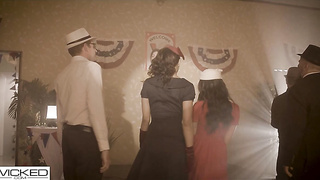 Sinful - Feast The 1940's With Jane Wilde & Alexis Tae Getting Romped By A Soldier