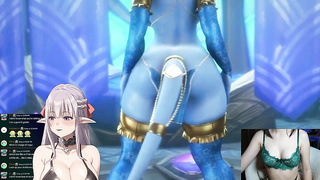 World of Warcraft Manga porn. Draenei with irresistible eyes and immense booba!